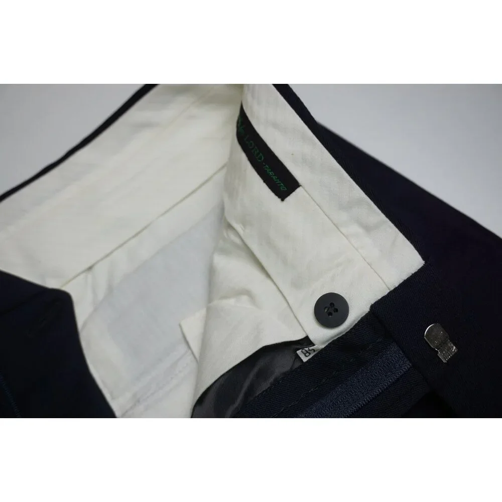 Rota Solid Dark Blue 100% Wool Mens Dress Pants Sz 48 BRAND NEW